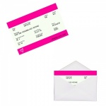 Personalised PINK Train Ticket Metal Wallet / Purse Sentimental Card